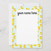 Gepersonaliseerde rubber Ducky Notecards Bedankkaart (Voorkant)