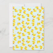 Gepersonaliseerde rubber Ducky Notecards Bedankkaart (Achterkant)