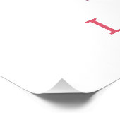 Gepersonaliseerde Rubber Eend Eerste Verjaardag Perfect Poster (Hoek)