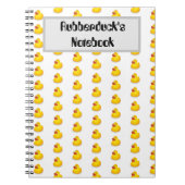 Gepersonaliseerde Rubberduck Notitieboek (Voorkant)