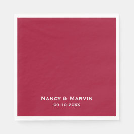 Gepersonaliseerde Ruby 40th Wedding Jubileum Party Servet