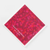 Gepersonaliseerde Ruby 40th Wedding Jubileum Party Servet (Hoek)