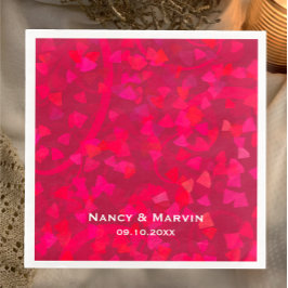 Gepersonaliseerde Ruby 40th Wedding Jubileum Party Servet