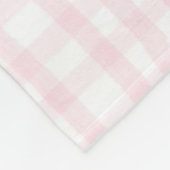 Gepersonaliseerde Ruby Baby Girl Nursery Bow & Gin Fleece Deken (Hoek)
