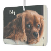 Gepersonaliseerde Ruby Cavalier King Charles Spani Luchtverfrisser (Links)