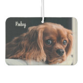 Gepersonaliseerde Ruby Cavalier King Charles Spani Luchtverfrisser (Voorkant)