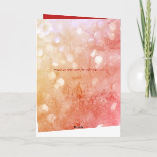 Gepersonaliseerde Ruby Jubileum Wenskaart. Kaart (Achterkant)