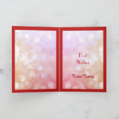 Gepersonaliseerde Ruby Jubileum Wenskaart. Kaart (Binnen)