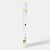 Gepersonaliseerde Rugby Jersey Black en White Case-Mate iPhone Case (Achterkant / Rechts)