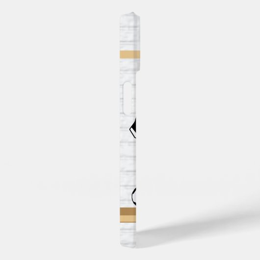 Gepersonaliseerde Rugby Jersey Black en White Case-Mate iPhone Case (Achterkant / Rechts)