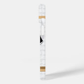 Gepersonaliseerde Rugby Jersey Black en White Case-Mate iPhone Case (Achterkant / Links)