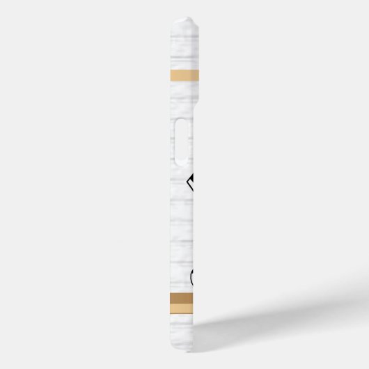 Gepersonaliseerde Rugby Jersey Black en White Case-Mate iPhone Case (Achterkant / Rechts)