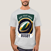 Gepersonaliseerde Rugby T-Shirt (Voorkant)