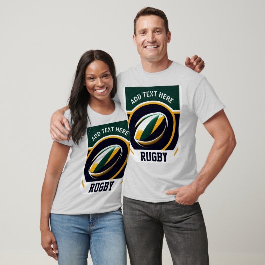 Gepersonaliseerde Rugby T-Shirt (Unisex)
