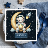 Gepersonaliseerde Ruimte Beer servetten voor Boy P