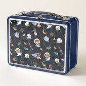 Gepersonaliseerde ruimte Dieren Lunch Box (Voorkant)