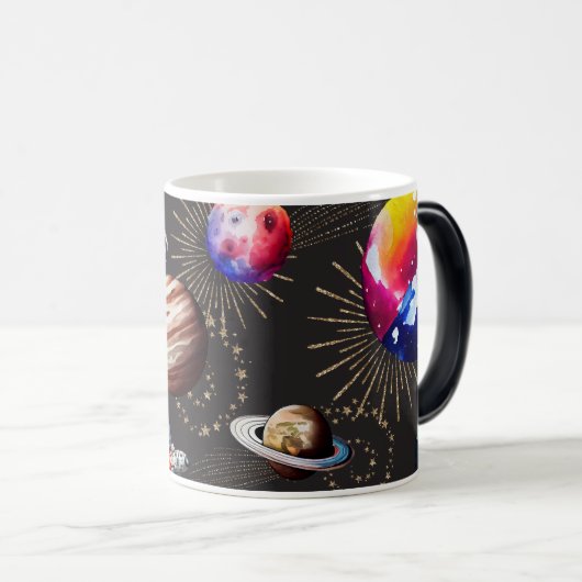 Gepersonaliseerde ruimte-gewaardeerde Mok (Voorkant rechts)