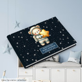 Gepersonaliseerde ruimte Teddy Bear Gastboek Baby  Gastenboek
