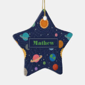 Gepersonaliseerde ruimte van het zonnestelsel keramisch ornament (Rechts)