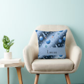 Gepersonaliseerde ruimteraket met sterren en plane kussen (Stoel)