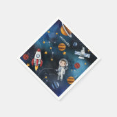 Gepersonaliseerde ruimtevaart Astronaut Shuttle Tr Servet (Hoek)