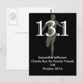 Gepersonaliseerde Runner 13.1 de Helderheid Van ee Briefkaart (Voorkant / Achterkant)