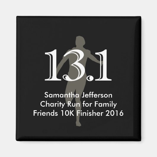 Gepersonaliseerde Runner 13.1 de Helderheid Van ee Magneet (Voorkant)