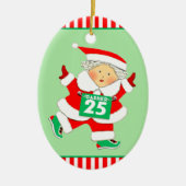 Gepersonaliseerde Runner Collectible Keramisch Ornament (Voorkant)