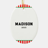 Gepersonaliseerde Runner Collectible Keramisch Ornament (Achterkant)