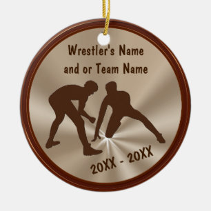Gepersonaliseerde rustelversieringen en teamcadeau keramisch ornament