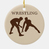 Gepersonaliseerde rustelversieringen en teamcadeau keramisch ornament (Achterkant)