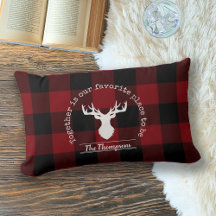 Gepersonaliseerde Rustic Red en Black Buffalo Chec