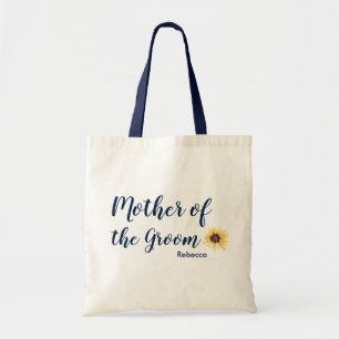 Gepersonaliseerde Rustic Sunflower Moeder van de G Tote Bag