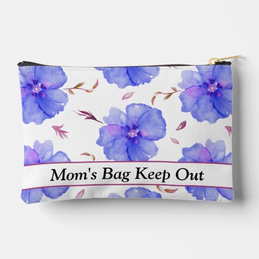 Gepersonaliseerde Rustic Wild Roos Accessoirezak Etui (Achterkant)