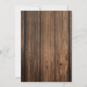 Gepersonaliseerde rustieke Afstuderen Design Kaart (Achterkant)