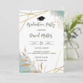 Gepersonaliseerde rustieke Afstuderen Design Kaart (Staand voorkant)