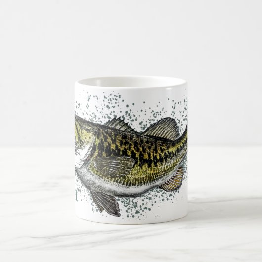 Gepersonaliseerde rustieke basvis koffiemok (Center)