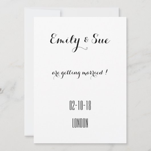 Gepersonaliseerde rustieke bloemen bruiloft uitnod kaart (Achterkant)