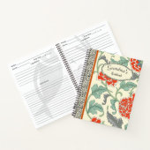 Gepersonaliseerde rustieke bloemen Grandmas kookbo Notitieboek (Binnen)