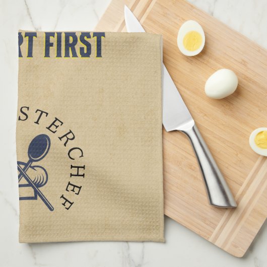 Gepersonaliseerde rustieke boerderij Masterchef Gr Theedoek (Quarter Fold)