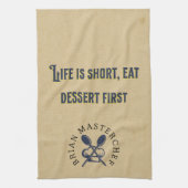 Gepersonaliseerde rustieke boerderij Masterchef Gr Theedoek (Verticaal)