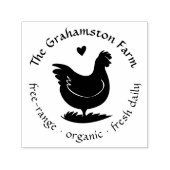 Gepersonaliseerde rustieke ei kartonnen stempel wa (Design)