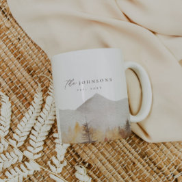 Gepersonaliseerde rustieke familienaam Mok Est Mok