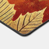 Gepersonaliseerde rustieke gouden herfst distresse bureaumat (Hoek)