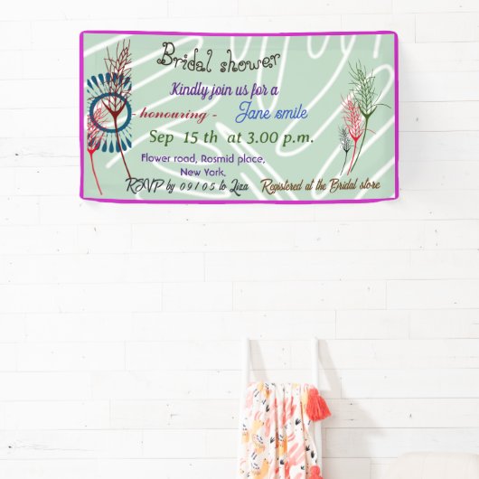 Gepersonaliseerde rustieke groene VRIJGEZELLENFEES Spandoek (Insitu)