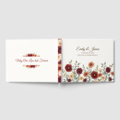 Gepersonaliseerde rustieke herfst bruiloft gastenb gastenboek (Volledig)