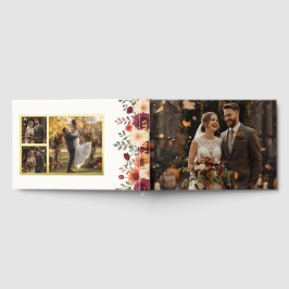 Gepersonaliseerde rustieke Herfst Folie gastenboek