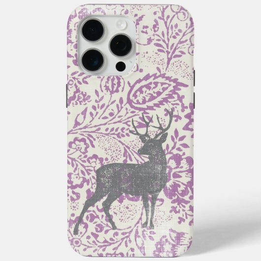 Gepersonaliseerde rustieke herten bloemen geometr Case-Mate iPhone case (Achterkant)
