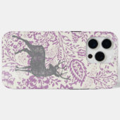 Gepersonaliseerde rustieke herten bloemen geometr Case-Mate iPhone case (Achterkant (horizontaal))