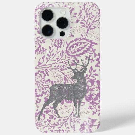 Gepersonaliseerde rustieke herten  bloemen geometr Case-Mate iPhone case (Achterkant)